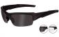Preview: Wiley X Valor Set mit 2 Gläsern | Schutz- und Sonnenbrille | rauchgrau | klar