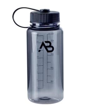 Anton Blöchl Weithals-Flasche 0,5 Liter | grau-transparent