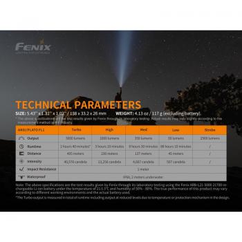 Fenix PD40R V2.0 | LED Taschenlampe | 3.000 Lumen | 21700 Akku