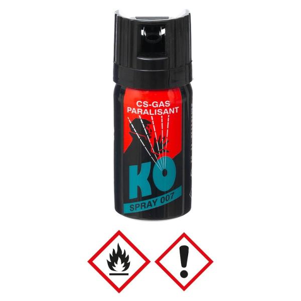 KKS CS Reizgas | CS Spray | Sprühflasche | 40 ml | Breitstrahl