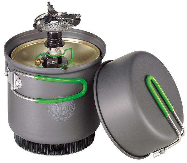 Optimus Crux Terra Weekend HE | Kochsystem | Kocher | Topf | Pfanne | non-stick