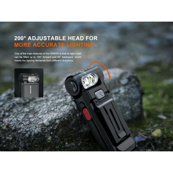 Fenix SW05R-RED | Taschenlampe mit Rot- und Weisslicht | schwarz