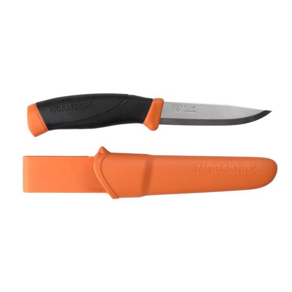 Morakniv Companion Burnt Orange | Robustes Outdoor- & Bushcraftmesser rostfrei