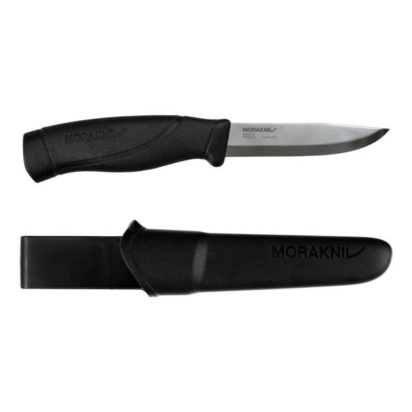 Morakniv Companion Heavy Duty | Schwarz | Outdoormesser mit Karbonstahlklinge