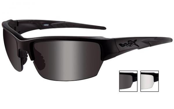 Wiley X Saint Set mit 2 Gläsern | Schutz- und Sonnenbrille | rauchgrau | klar