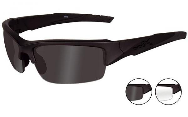 Wiley X Valor Set mit 2 Gläsern | Schutz- und Sonnenbrille | rauchgrau | klar