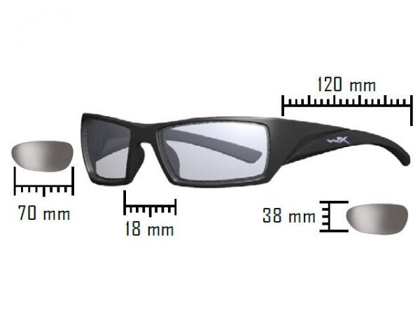 Wiley X Valor Set mit 2 Gläsern | Schutz- und Sonnenbrille | rauchgrau | klar